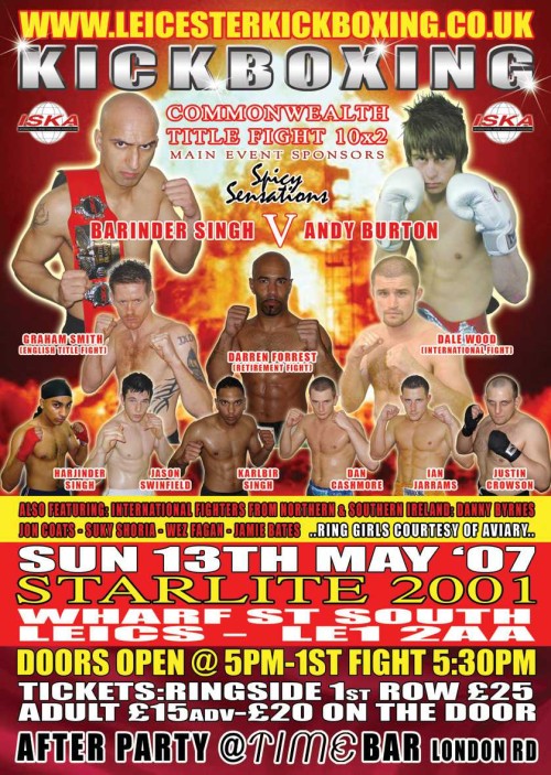 Kickboxing Commonwealth Title fight