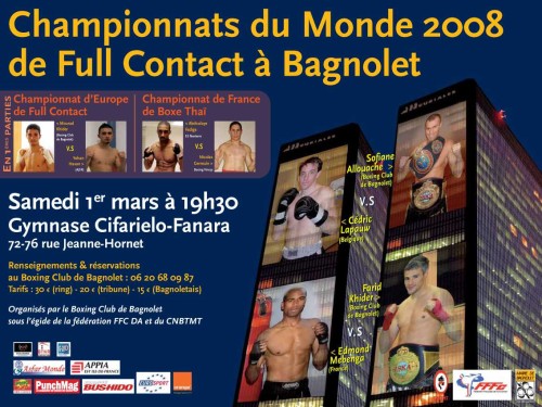 Championnats du Monde 2008 de Full Contact