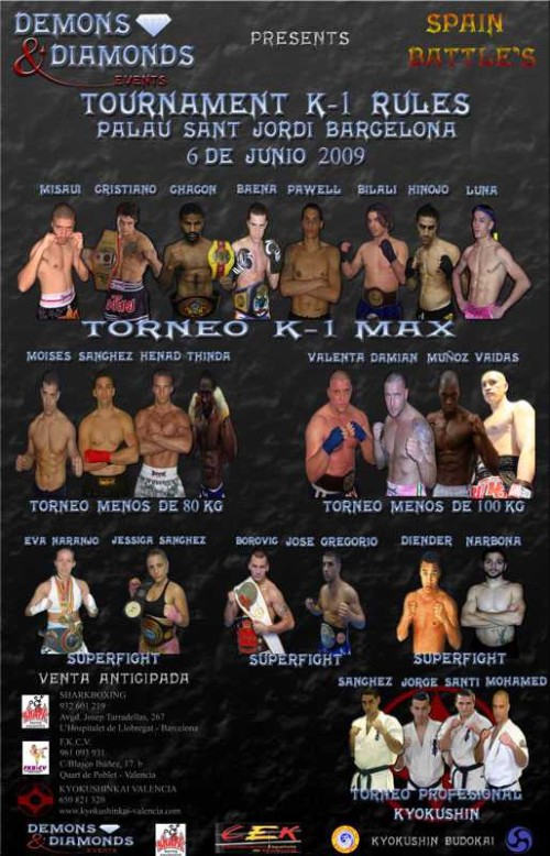 K-1 Max Spain-Battles