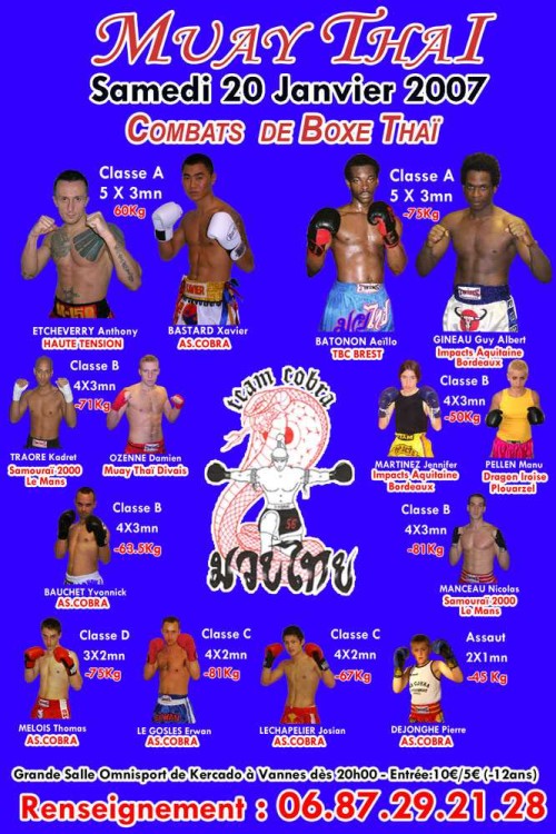Gala de Muaythai à Vannes