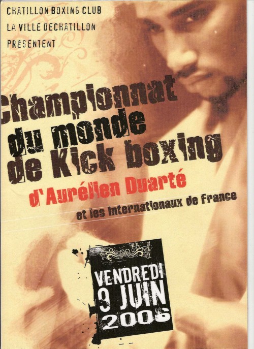 Championnat du Monde de Kick-Boxing d'Aurelien Duarte
