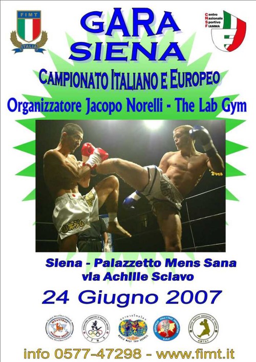 Gara Siena, Campionato Italiano e Europa